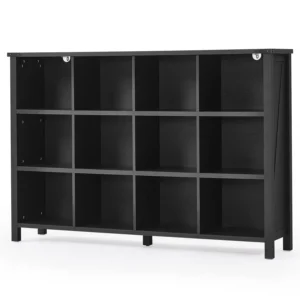 12 Cube Storage Organizer, Farmhouse 62 Inch Wide